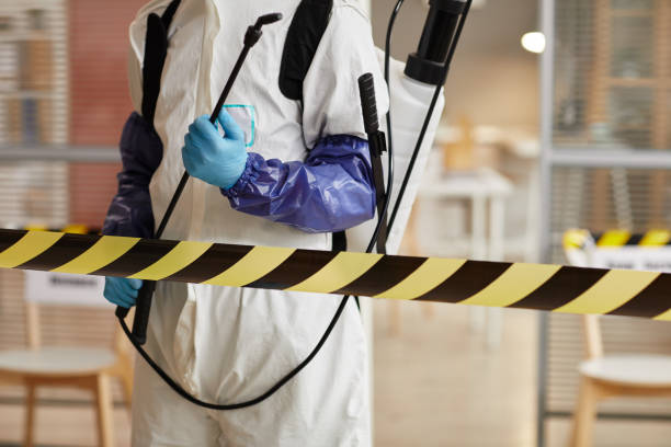 Professional Biohazard technician working in Big Sur, CA